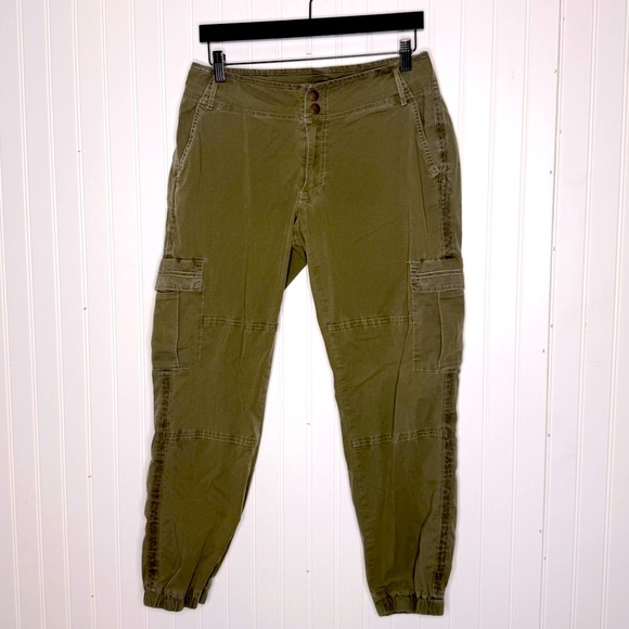 prAna Kadri Tailored Outdoor Hiking Jogger Cargo Pants Military Olive Green 12 - Picture 1 of 11